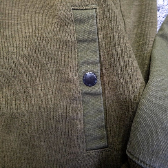 Ben Sherman Mens Jacket Size M Green Knit Nylon & Cotton Bomber Style Jacket - Picture 3 of 14